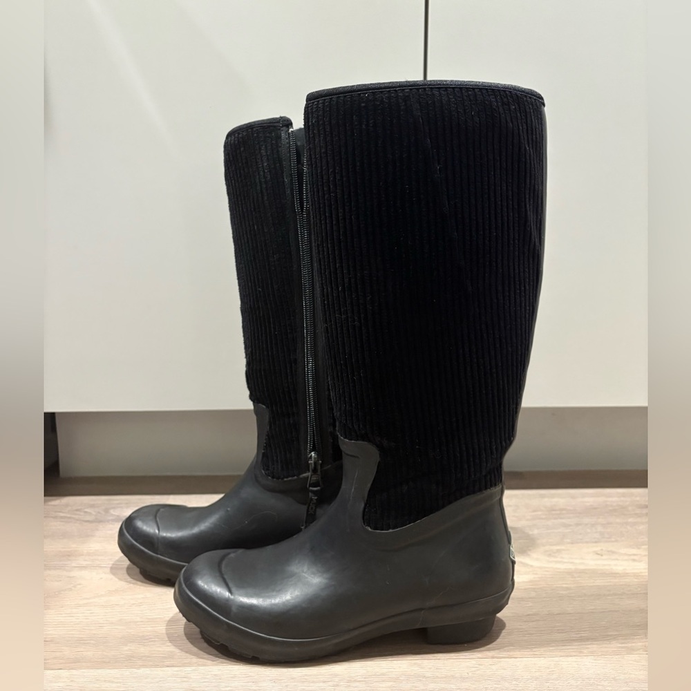 The Original Muck Boot Company Corduroy Black Tall Rubber Boots
